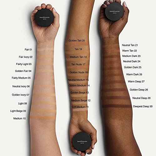 bareMinerals Original Matte Loose Powder Foundation SPF 15, Clean Mineral Powder Face Makeup, Sheer-to-Full Coverage, Reduces Shine, Talc-Free, Non-Comedogenic, Vegan