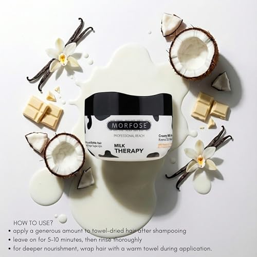 Morfose Milk Therapy Hair Mask for Dry & Damaged Hair - 16.9 Fl Oz