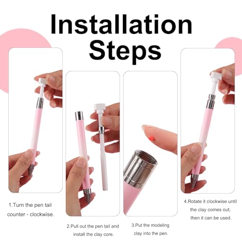 No.1 Rhinestone Picker Tool Set 2 Pcs Refillable Diamond Art Pens, 6 Wax Refills, Tweezers – Nail Art & Diamond Painting
