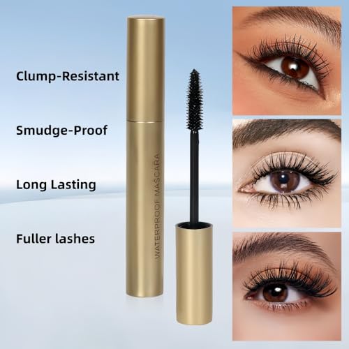 Black Waterproof Mascara - Volume & Length, Smudge-Proof