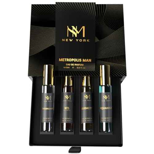 NOURISH MANTRA NM New York Metropolis Man Luxury Perfume Set Of 4 | Premium Luxury Perfumes | birthday gift for men | Perfume For Men long lasting smell | 15 ml Each