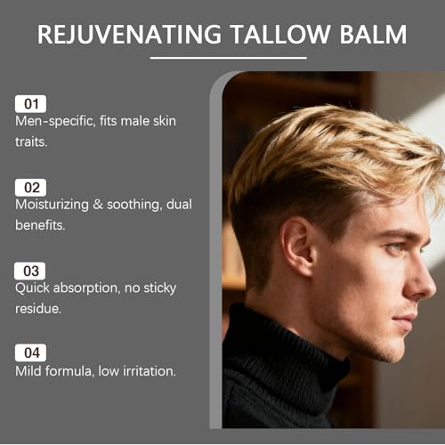 Men's Rejuvenating Tallow Balm - Deep Moisturizer for Skin