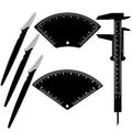 Relaxweex 6-Piece Eyebrow Mapping Tool Kit with Shavers