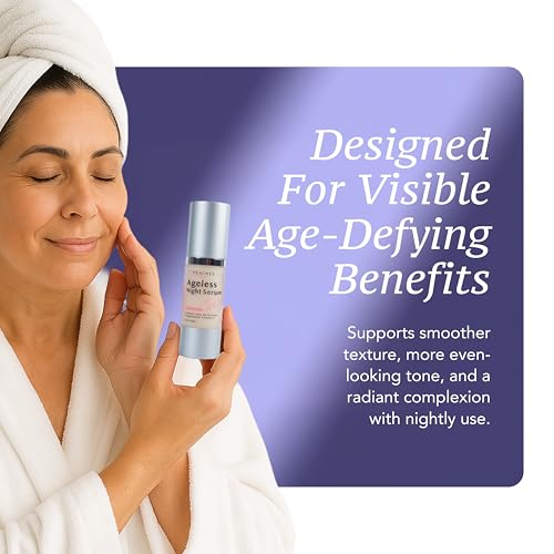 Peaches Skin Care Ageless Night Serum ? Encapsulated Vitamin A ? Retinol Serum for Face for Firm, Smooth, Balanced-Looking Skin ? 1 oz