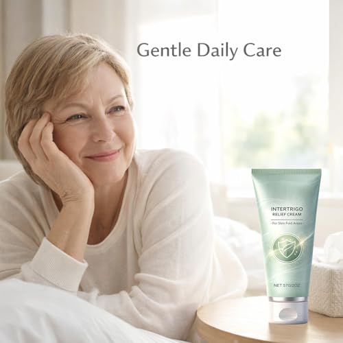 Intertrigo Relief Cream - Skin Fold Moisture Barrier with Zinc Oxide - Fast Acting Soothing Support for Friction-Prone Areas - Non-Greasy & Non-Steroid Formula 2 PACK