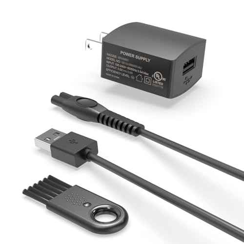 5V UL Charger for Philips Norelco Wet & Dry Electric Shaver & One Blade 360, Series 2000 2400 2600 3600 3900 5400 5000X 7200 i9000, 3000 5000 7000, for Phillips OneBlade QP2724 QP2834 Trimmer Razor