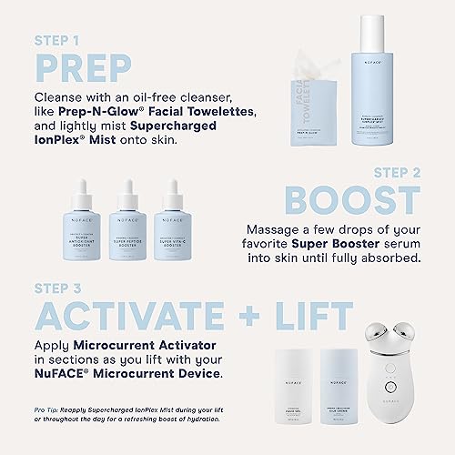 NuFACE Silk Creme Activator - Brightening & Firming Conductive Serum for Microcurrent - Powered by IonPlex, 8-Phyto Actives & Hyaluronic Acid to Enhance Microcurrent Facial Device Results (3.3 oz)