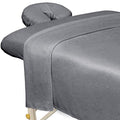 ForPro Professional Microfiber 3-Piece Massage Sheet Set, Grey