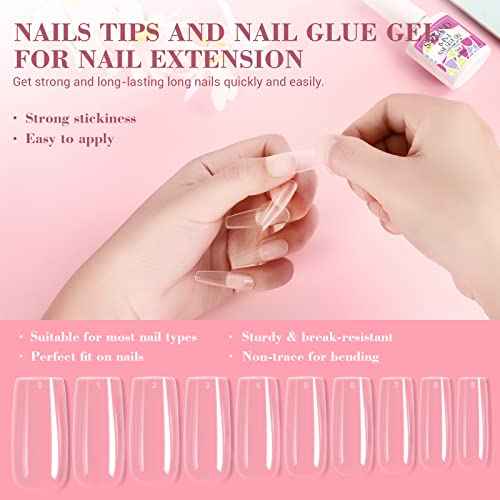 SAVILAND Essentials Acrylic Nail Kit with Drill: Professional Nails Kit Acrylic Set with Everything U V Light Gel Polish Nail Glue Tips Nail Art Supplies for DIY Home Salon