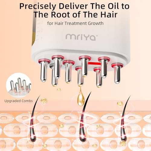 Electric Hair Oil Applicator & Scalp Massager Brush