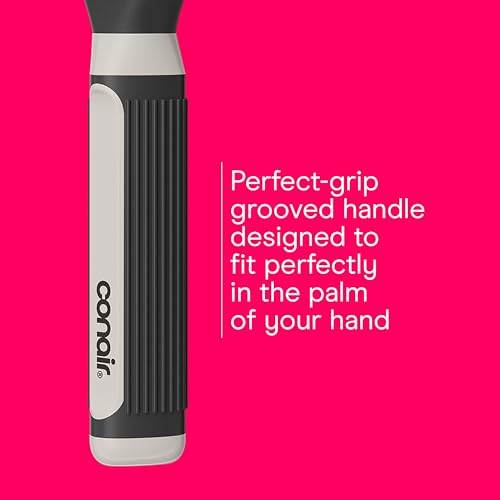Conair Hair Brush Set - Black, 1 Full-Size & 1 Mid-Size Vented Brushes, Grip & Lift, Travel Ready
