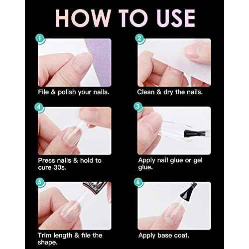 Soft Gel Nail Tips Medium Stiletto, 120PCS Pre Buff Full Cover Shaped Nail Extenison Tips Half Matte Gel Nail Tips BORNBYME