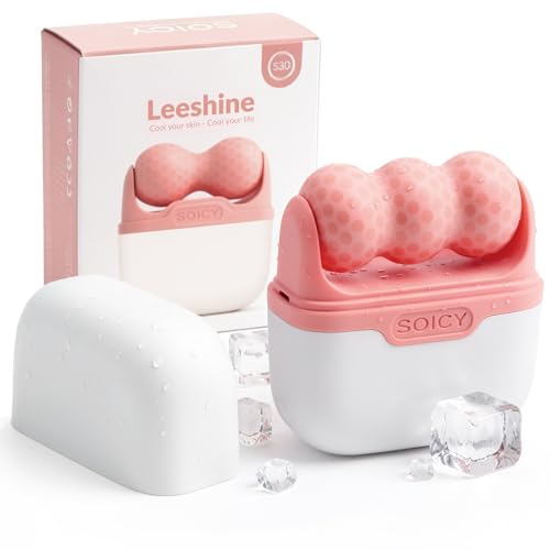 Leeshine Ice Roller Set for Face & Eyes - 2 Cold Therapy Rollers