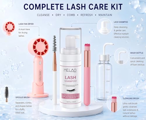 Lash Extension Cleanser Kit - 1.69oz Foaming Shampoo