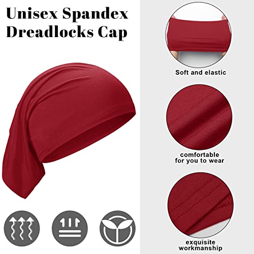 SATINIOR 6-Pack Dreadlock Caps Elastic Spandex Tube Wraps