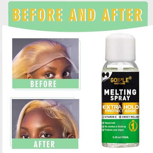 Lace Melting Spray for Wigs - Glueless Adhesive Hold 3.4 oz