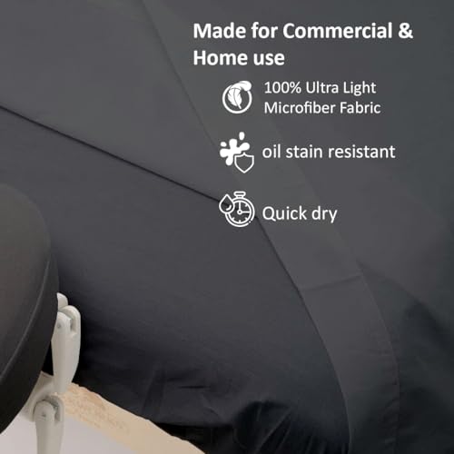 Cottingon 3-Piece Massage Table Sheet Set — 100% Microfiber, Fits 36 x 77 inch Tables