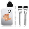 Makeup Mixing Palette Kit with Foundation Brushes & Spatula