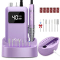Kredioo 40,000 RPM Brushless Nail Drill - Portable & Ultra Silent