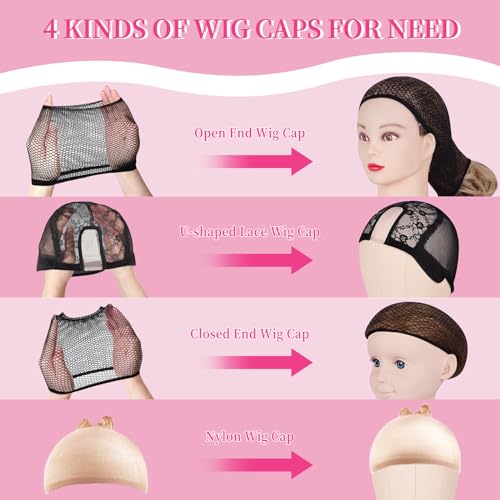 63 Inch Wig Stand Tripod with 22 Inch Canvas Mannequin Head
