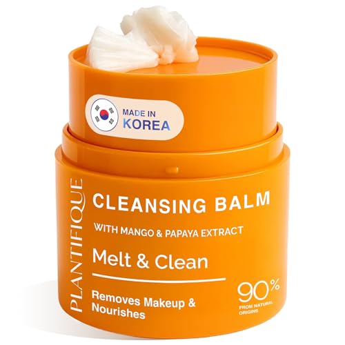 Plantifique Unscented Korean Cleansing Balm 1.41 oz - Makeup Remover & Hydrating Skin Care