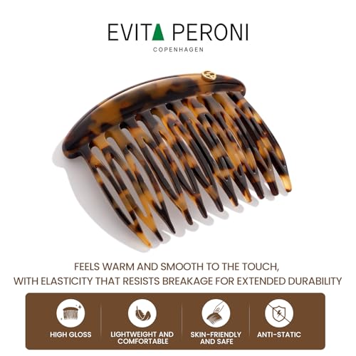Evita Peroni Red French Hair Comb Acetate Side Clip – Secure French Twist