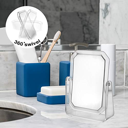 Double Sided Makeup Mirror 1X/3X Magnifying with Stand