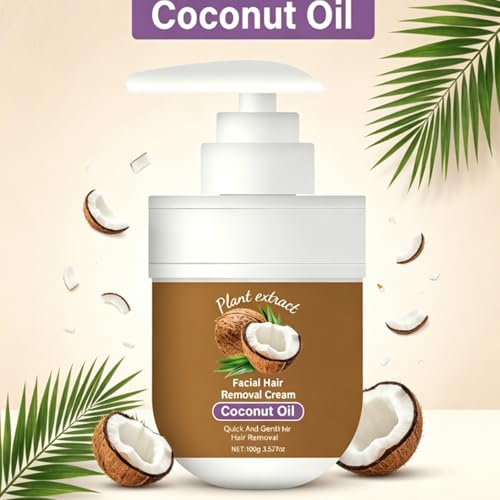 Coconut Hair Removal Cream for Women - Gentle & Effective Formula