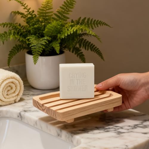 Crying in the Shower¡± Funny Gag Soap ? Eucalyptus Spearmint Bar | Joke Gift for Stress, Breakups & White Elephant