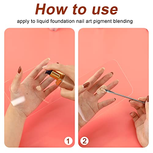 Acrylic Makeup Palette with Spatula Tool - Foundation & Eyeshadow