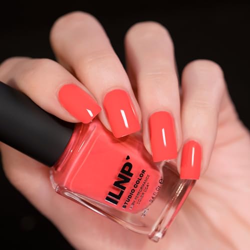 ILNP Summer Warm Neon Coral Pink Nail Polish