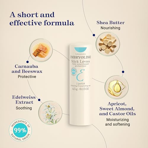 Embryolisse Protective Repair Lip Balm with Shea Butter, 0.15 oz