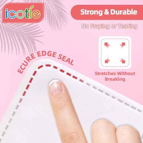 200-Count Eye Cotton Pads 100% Cotton Ultra Soft Square Cotton Pads, Spunlace Purely Physical Technology, Makeup Remover Pads for Facial Cleansing on All Skin Types