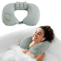 Inflatable Neck Pillow for Travel & Bath - U-Shaped Support