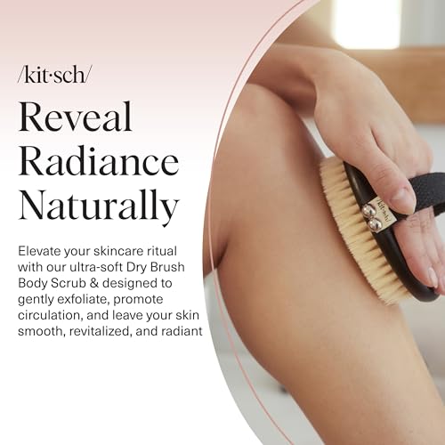 Kitsch Dry Brushing Body Brush for Lymphatic Drainage & Exfoliation