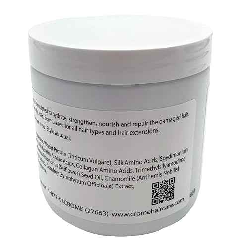 Crome Hair Food - Keratin Leave-In Conditioner - 16 Oz - Hair Treatment