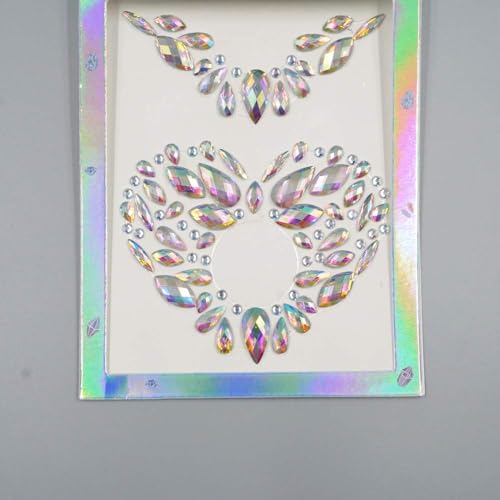 Topz Self-Adhesive Rhinestone Body Stickers Temporary Tattoo