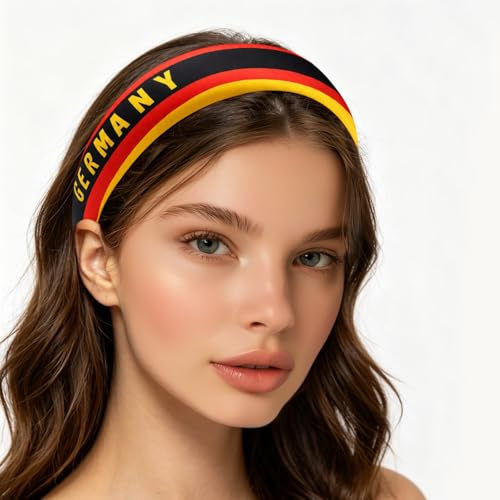 Germany Flag Hair Ties & Clips 4-Piece Set for Women