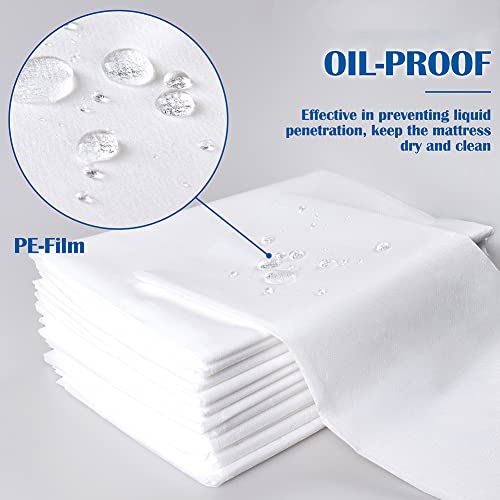 Disposable Bed Sheets 31x78" Non-Woven Spa Massage Table Cover 20Pcs