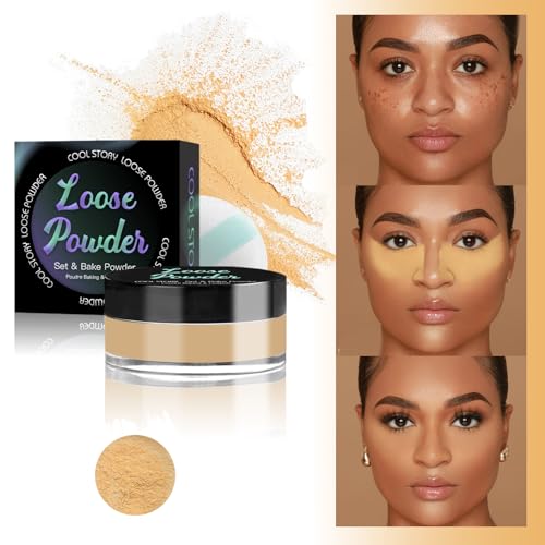 Honey Beige Loose Setting Powder, 6g Matte Bake Makeup