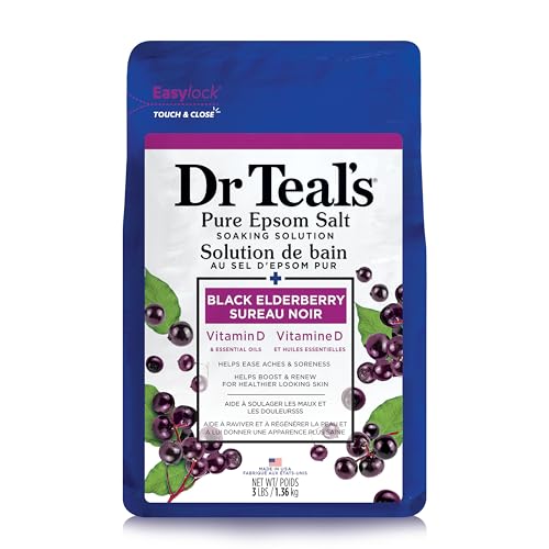 Epsom Salt Soak with Magnesium & Elderberry Scent, 3 lbs