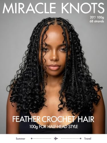 LUVME Deep Wave Crochet Hair 20 Inch 100g Human Hair