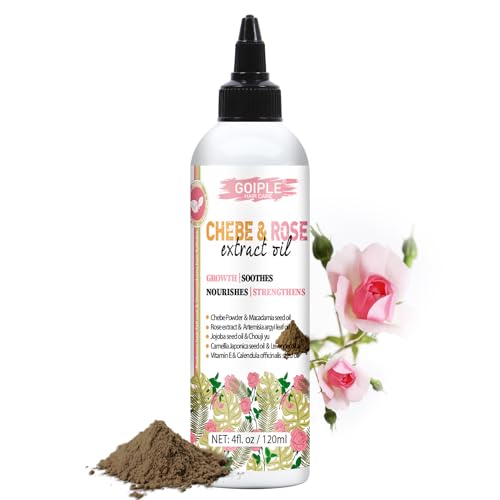 Chebe & Rose Hair Oil for Growth & Thickness 4fl oz