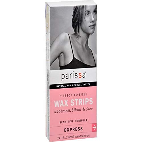 Parissa Wax Strips Sensitive Assorted Sizes, 24 count