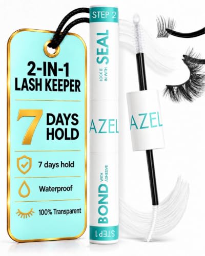 Gazelle Waterproof Lash Bond & Seal Glue - Clear, 7-10 Day Hold, Sensitive Eye Safe
