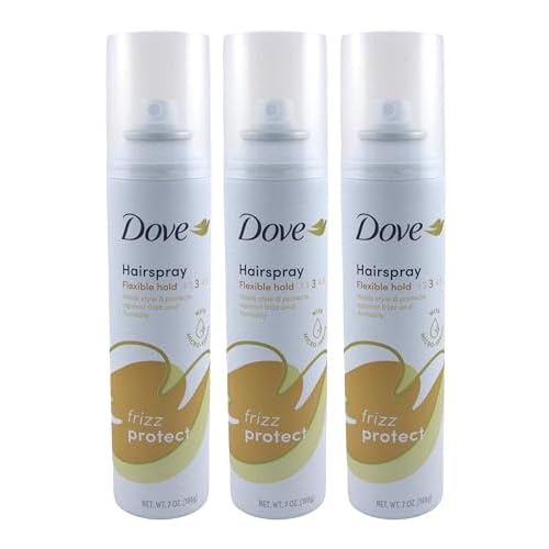 Dove Style + Care Flexible Hold Hairspray, Strong Hold 7 oz ( Pack of 3)