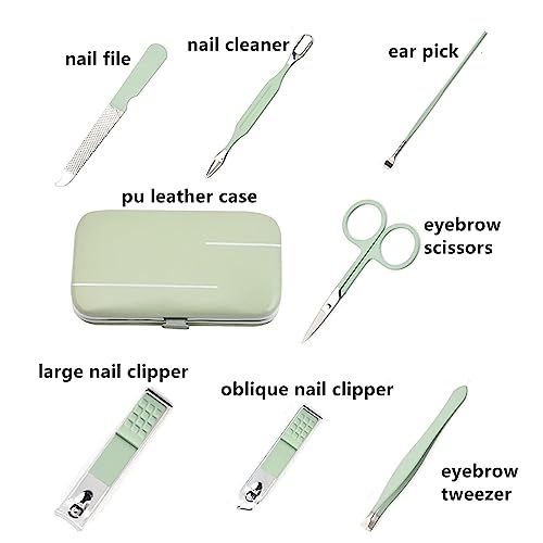 7-Piece Manicure Set with Nail Clippers and Travel Case