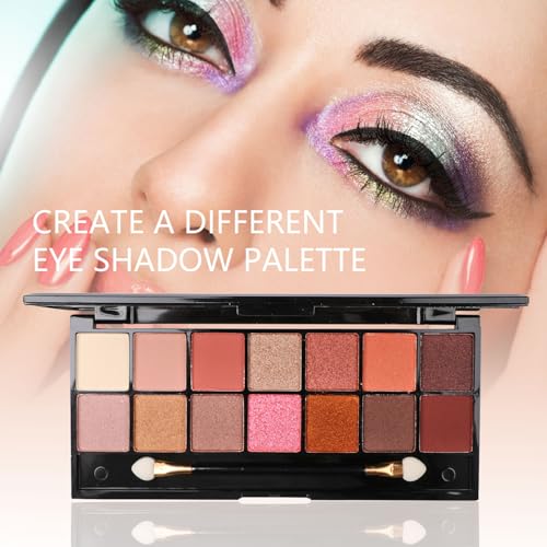 Rainbow Makeup Kit for Girls with Brushes & Case