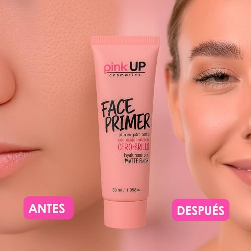 PINK UP Face Primer |Prepares skin for makeup | Matte finish with porcelain effect | Extends the duration of makeup | Minimizes enlarged pores | Mod PKF500
