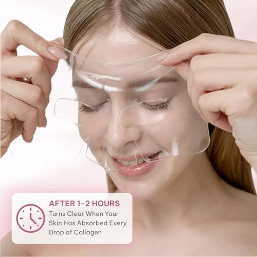 Quasi Bio-Collagen Face Mask Overnight ? Hydrating Korean Sheet Mask ? Niacinamide & Low Molecular Collagen ? Firming & Smoothing Skincare for All Skin Types ? 4 Masks